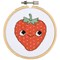 Kit tableau Vervaco point de croix fraise - eva m