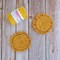 Kit home deco - Dessous de verre  - curry - Hoooked