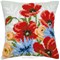 Coussins Fleurs et plantes au point de croix - Bouquet coquelicots - Vervaco