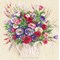 Kit broderie bouquet with eustoma and gypsophila de RIOLIS