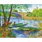 Broderie diamant - La peche au printemps van gogh - Diamond Dotz