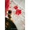 Chemin de table imprimé Vervaco arabesque rubis de roses à broder en broderie traditionnelle