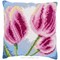 Coussins Fleurs et plantes au point de croix - Les 3 tulipes - Vervaco