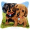 Coussins Point Noue - Chiens basset - Vervaco