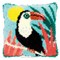 Coussin point noué Vervaco toucan