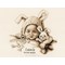 Tableau naissance point de croix bébé et lapin câlin de Vervaco