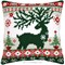 Coussin Noël au point de croix - Renne nordique - Vervaco