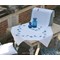 Kit surnappe plumes bleues en broderie traditionnelle - Vervaco PN-0162237