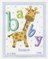 Broderie point de croix naissance tableau baby girafe - Vervaco