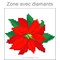 Broderie diamant - Poinsettia de noel - Diamond Dotz