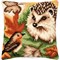 Coussins Animaux sauvages au point de croix - Hérisson et rouge-gorge - Vervaco