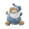 Doudou pour bébé mon ours câlin bleu à broder - BM RICAMI