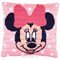 Coussin Vervaco au point lancé disney minnie mouse pois rose