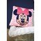 Coussin Vervaco au point lancé disney minnie mouse pois rose