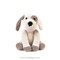 Kits amigurumi - Millie le chiot - almond - Hoooked