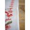 Kit chemin de table Vervaco rouge-gorge et fleurs à broder au point de croix compté