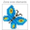 Broderie diamant - Papillon etincelant - Diamond Dotz