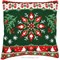 Coussin Noël au point de croix - Flocon de neige - Vervaco