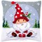 Kit coussin Vervaco gnome noël dans la neige au point de croix