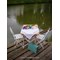 Kit Nappe Broderie Point de Croix compté - kit Violettes - Vervaco