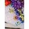 Kit Nappe Broderie Point de Croix compté - kit Violettes - Vervaco