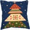 Coussin Noël au point de croix - Sapin de noël scandinave - Vervaco