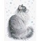 Kit broderie de RIOLIS au point de croix snowy meow