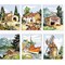 Paysages - lot de 6 assortis canevas enfant en kit - SEG