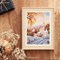 Kit tableau Magic Needle point de croix snow monastery