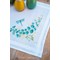Kit Chemin De Table Broderie Point de Croix imprimée - Eucalyptus - Vervaco