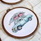 Broderie au point de croix point compté les autos à noel - lot de 5 de LETISTITCH