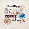 Broderie au point de croix point compté coffee time - ma pause café de LETISTITCH