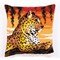 Coussin léopard du safari de Vervaco au point de croix