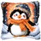 Coussins Point Noue - Pingouin frileux - Vervaco