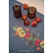 Kit Chemin De Table Broderie Point de Croix imprimée - Hérisson et rouge-gorge - Vervaco