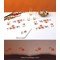 Serviette de table imprimée petites fleurs en broderie traditionnelle - Bordée dentelle - Luc Création