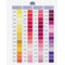 Carte de couleurs - Fil tubino imprimée - DMC