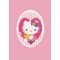 Carte à broder kit carte de voeux hello kitty pastel lot de 3 de Vervaco