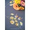 Kit Nappe Broderie Point de Croix imprimée - Rouge-gorges et fleurs jaunes - Vervaco