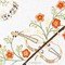 Napperon violons fleuris à broder en broderie imprimée de Luc Création NPR369