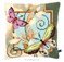 Coussin au point de croix papillons pastels - Vervaco