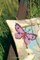 Coussin au point de croix papillons pastels - Vervaco
