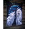 Kit tapis point noué famille de loup blanc sous la lune de Vervaco