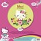 Hello kitty green floral kit à broder au point de croix - Vervaco