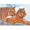 Broderie diamant - Les tigres dans la neige - Diamond Dotz