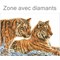 Broderie diamant - Les tigres dans la neige - Diamond Dotz