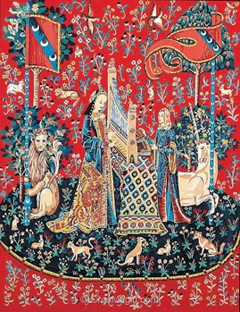 Lot - French tapestry La Dame et La Licorne