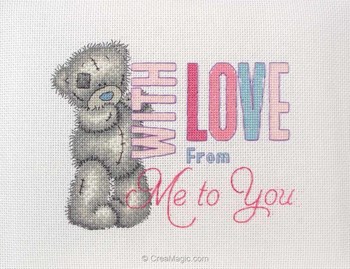 Mini kit broderie point de croix - Be my valentine