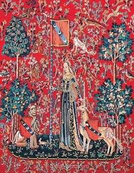 Tapisserie CANEVAS – Dame à La Licorne – Entièrement Faite Main Au 1/2 Point De Croix – France