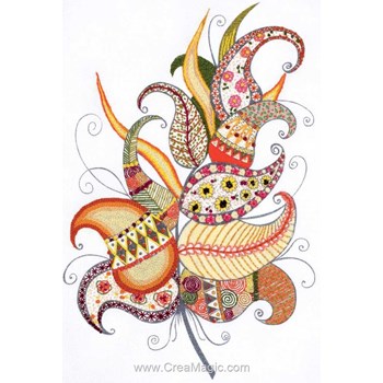 Kit Point De Croix RIOLIS 1451 La Crinière Blanche 30x45cm - Broderie